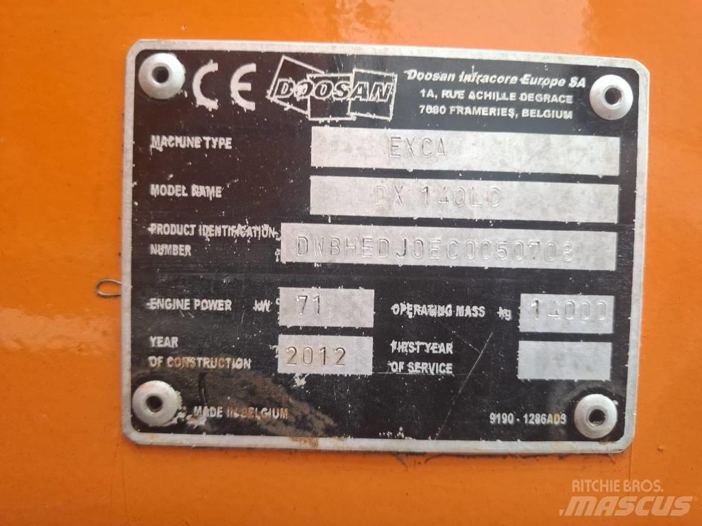 Doosan DX 140 LC Beltegraver