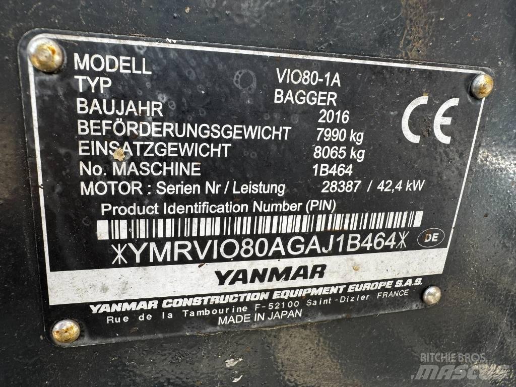 Yanmar ViO80-1A Midigravere 7 - 12t