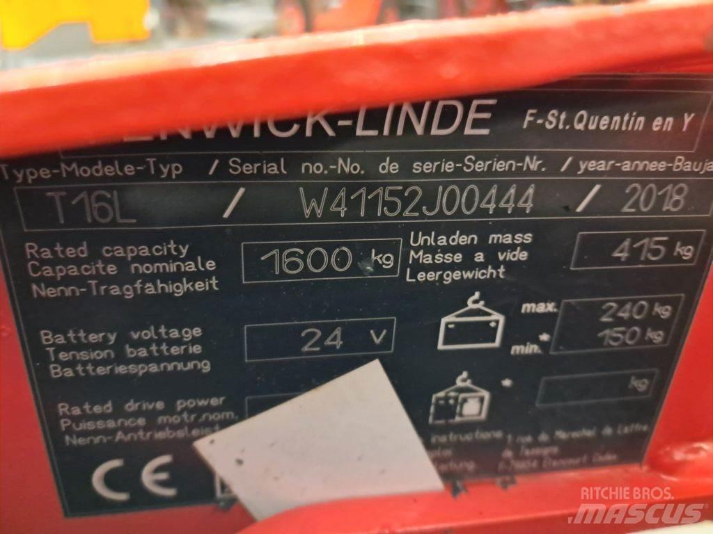 Linde T16L Lavtløftende truck