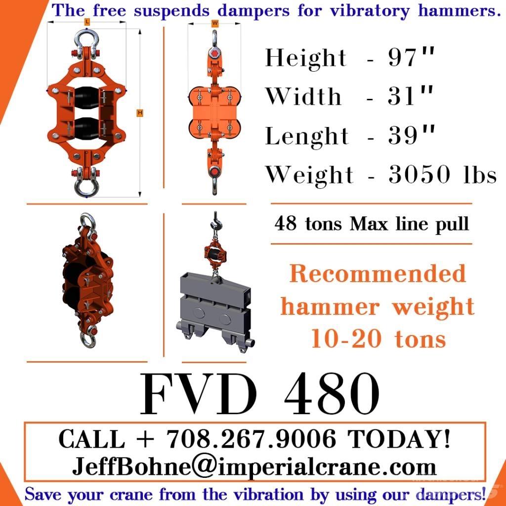  Finaros FVD 480 Hydrauliske pælehammere