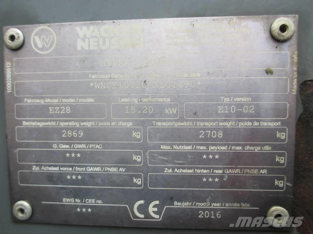Wacker Neuson EZ 28 Minigravere <7t
