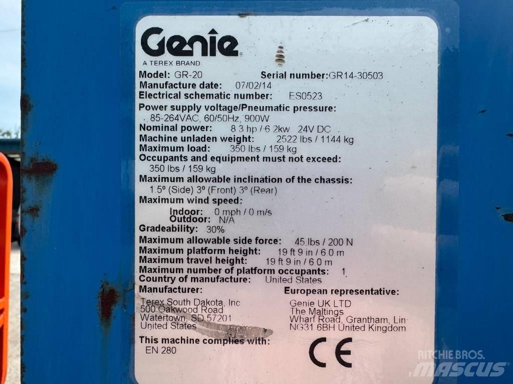Genie GR 20 Personløftere