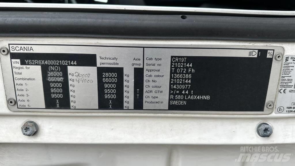 Scania R 580 Trekkvogner