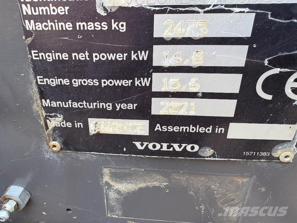 Volvo ECR 25 D Minigravere <7t