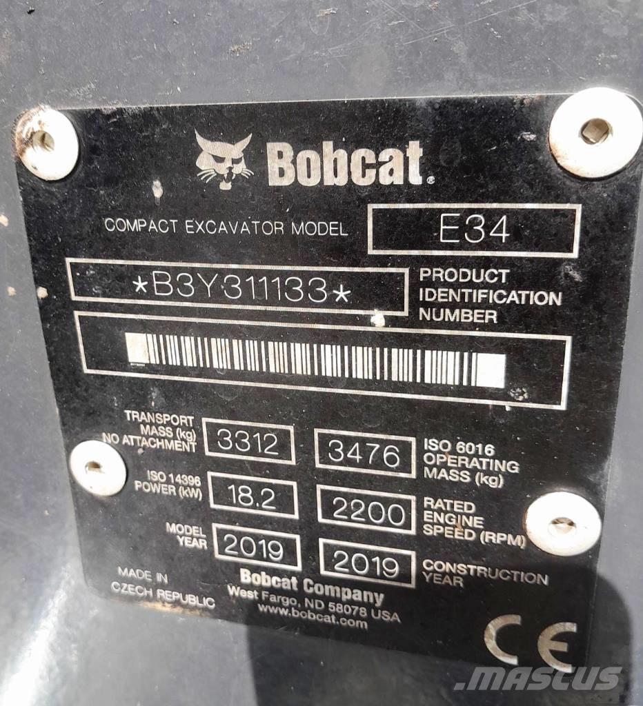 Bobcat E34 Minigravere <7t