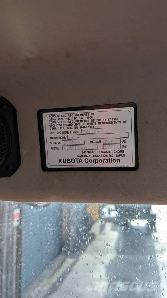 Kubota U 50-5 Gravemaskiner for riving