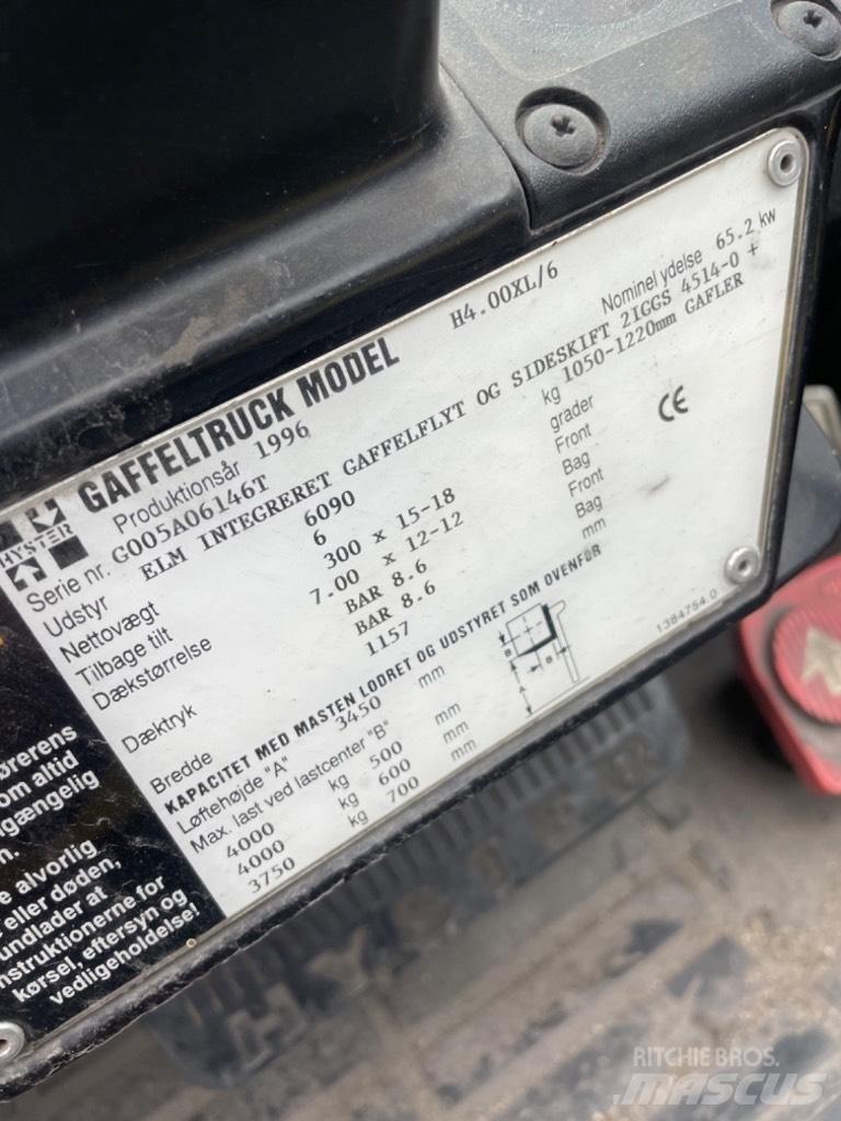 Hyster H 4.00 XL Propan trucker