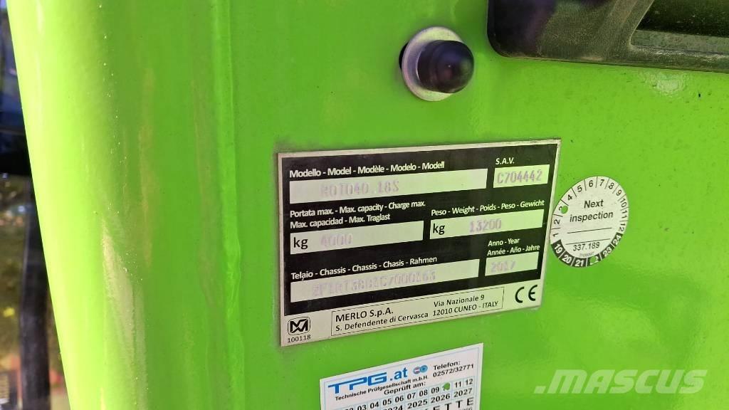 Merlo Roto 40.18 Teleskoplastere