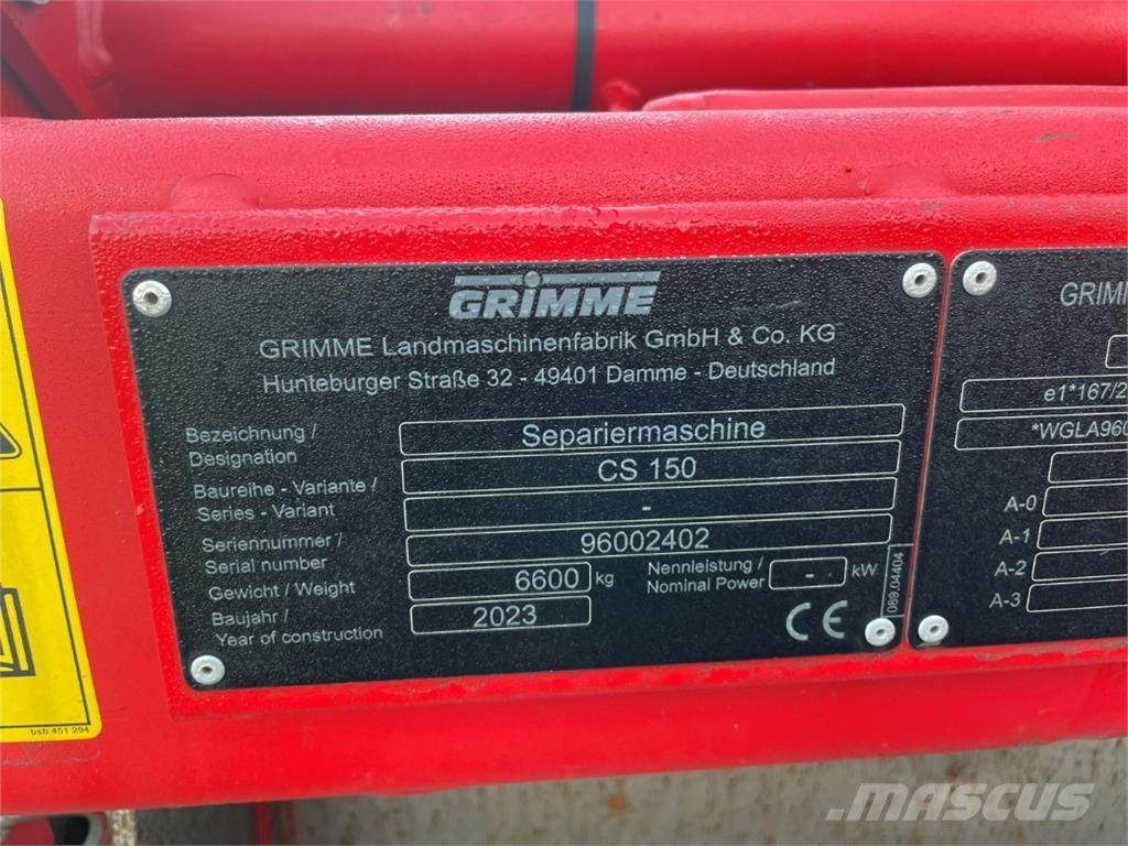 Grimme CS 150 Potetmaskiner - Annet