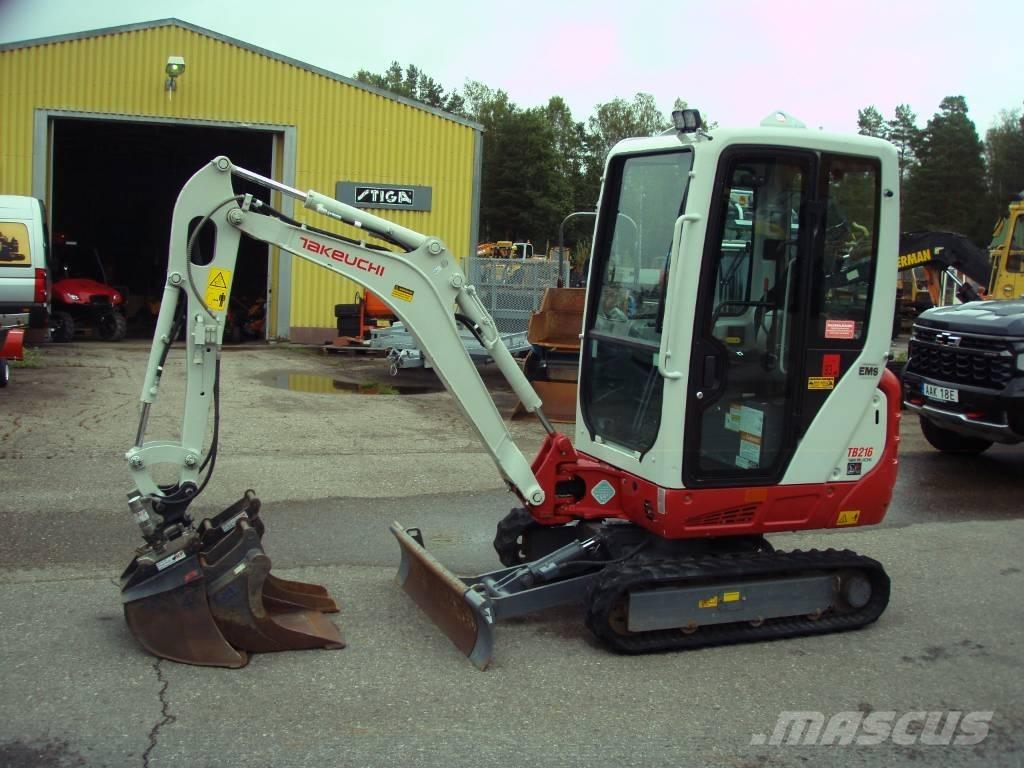 Takeuchi TB 216 Minigravere <7t