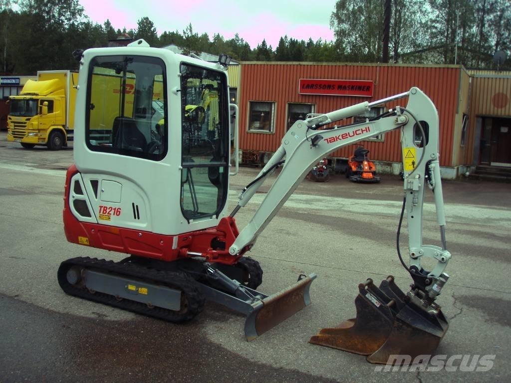 Takeuchi TB 216 Minigravere <7t