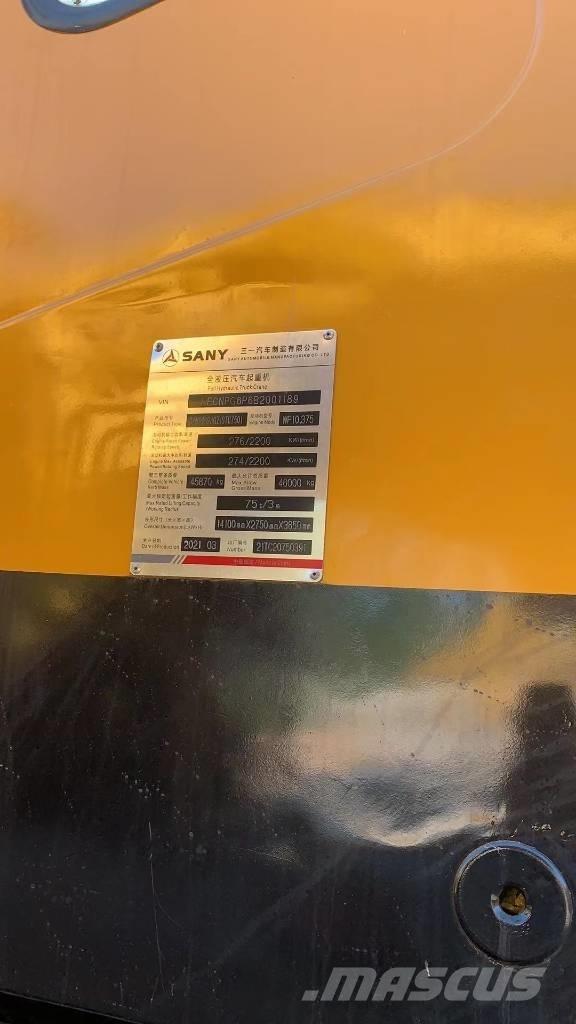 Sany 750s Allterreng kraner