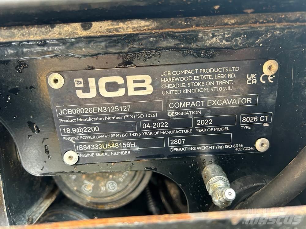 JCB 8026 CTS Minigravere <7t