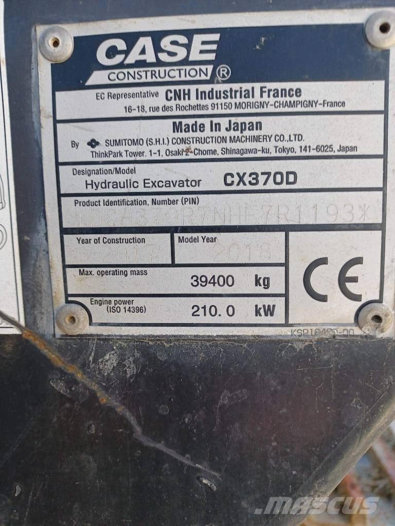 CASE CX 370 D Beltegraver