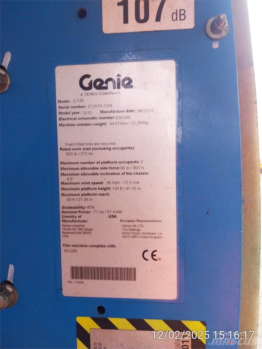 Genie Z135/70 Leddede bomlifter