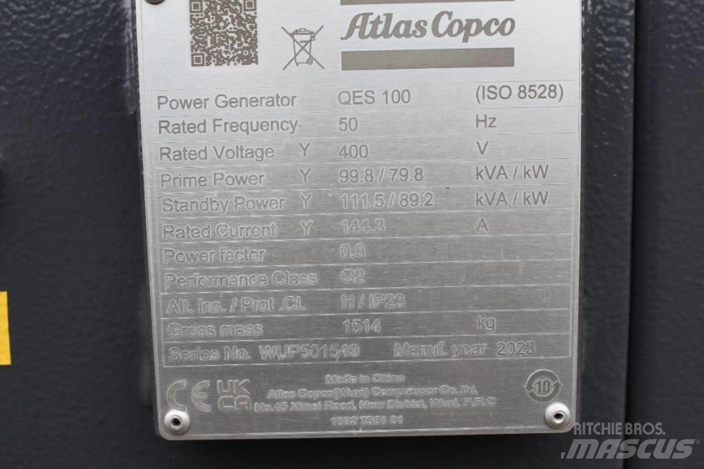 Atlas Copco QES 100 Diesel Generatorer