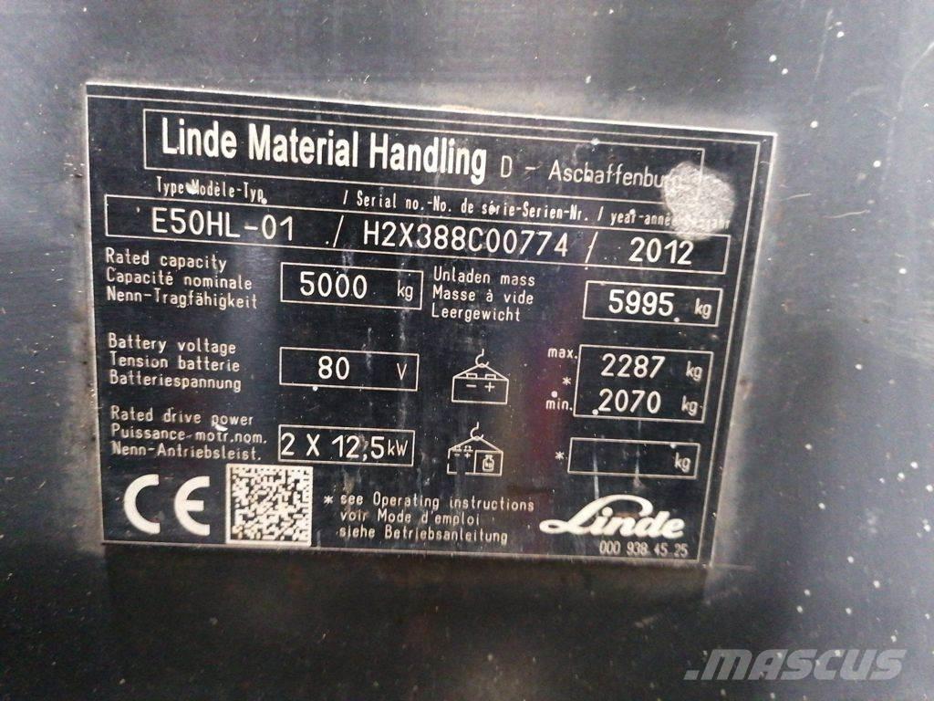 Linde E50HL-01 Elektriske trucker