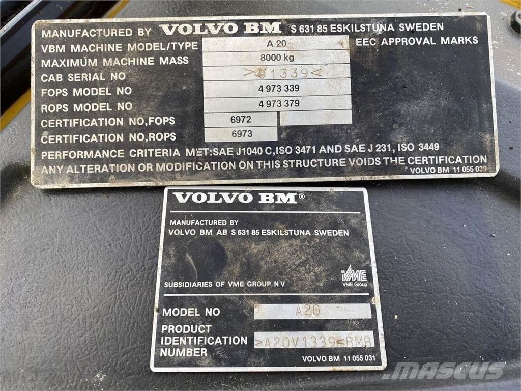 Volvo A20 Mini dumpere