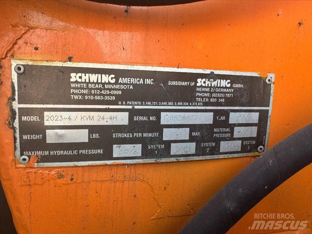 Schwing KVM 24-4H Betongpumpe biler