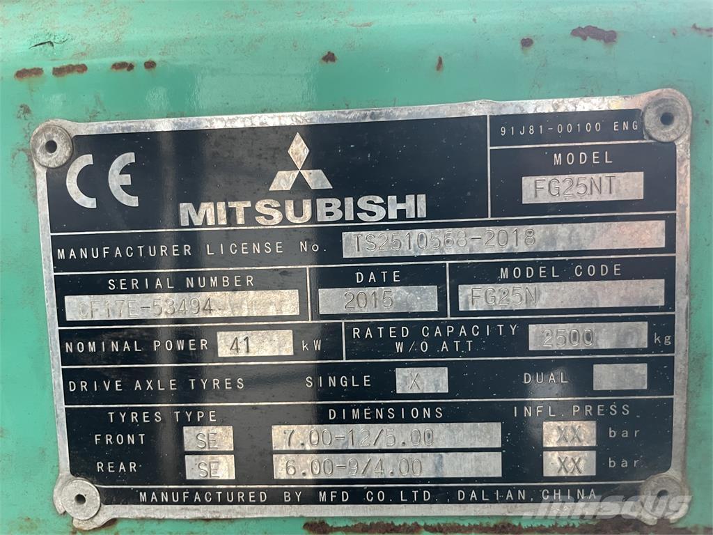 Mitsubishi FG25T Propan trucker