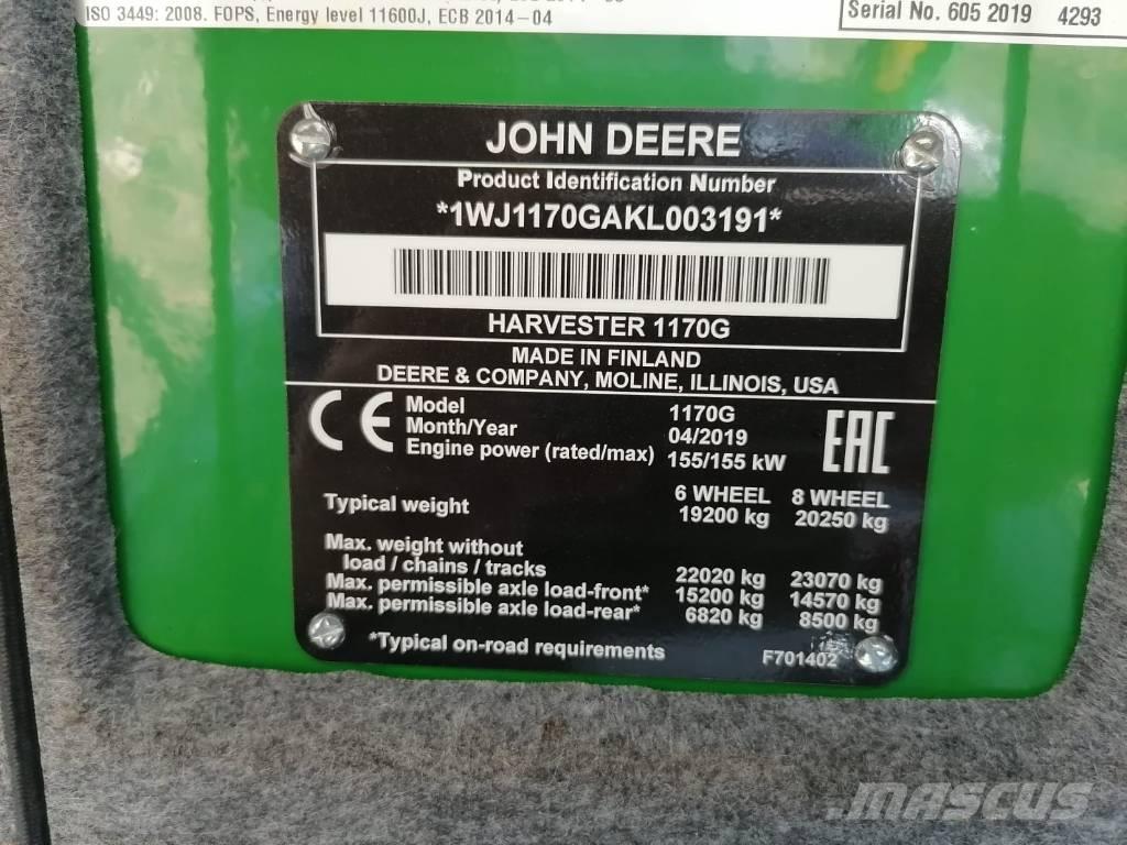 John Deere 1170G Hogstmaskiner