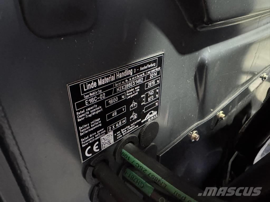 Linde E 16 C-02 Elektriske trucker