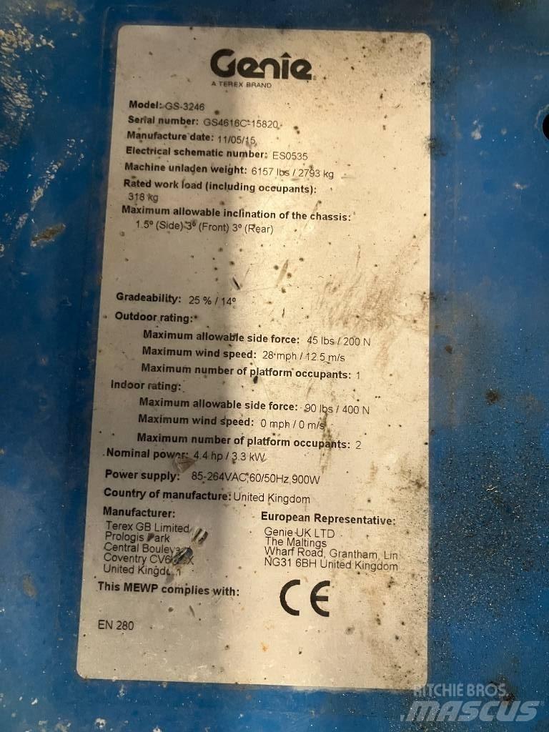 Genie GS 3246 Sakselifter