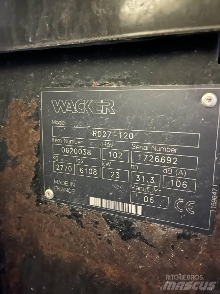 Wacker RD27 Hjullaster til komprimering