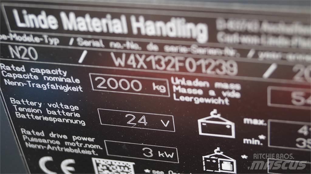 Linde N20 kurz Lavtløftende plukketruck