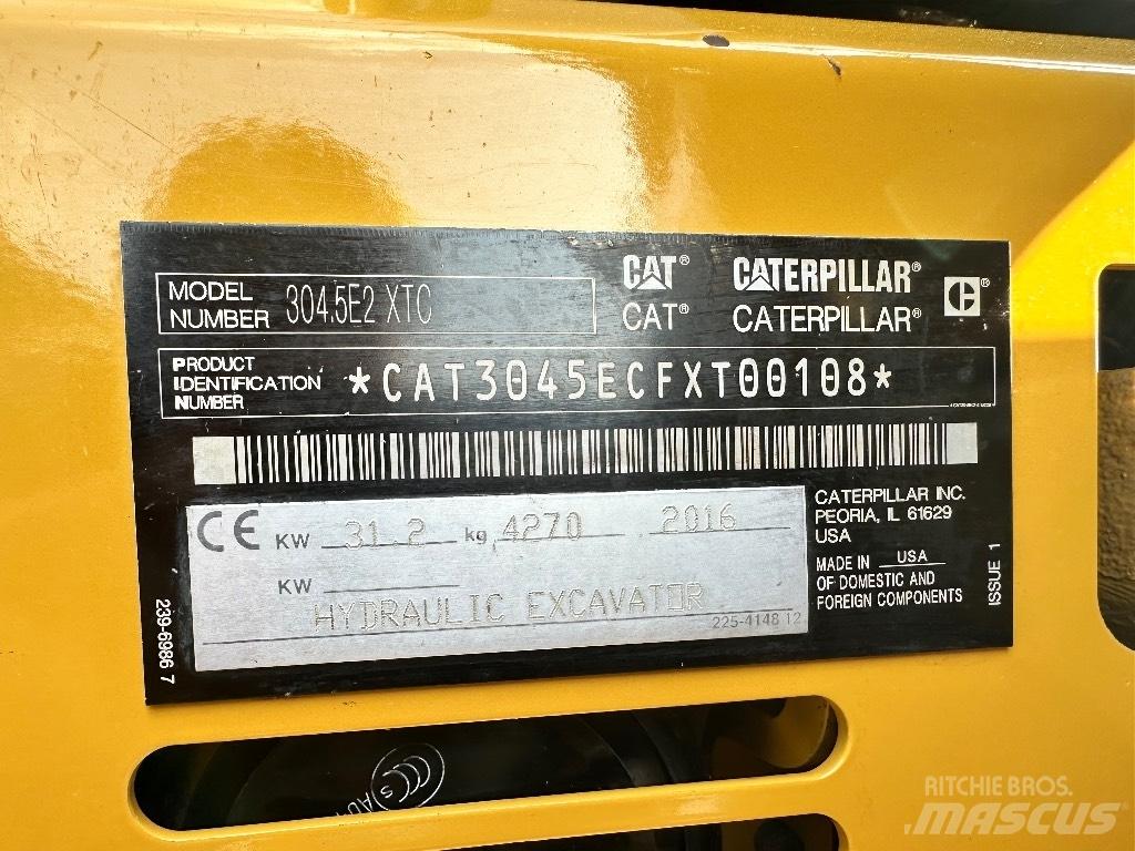 CAT 304.5 E2 XTC Minigravere <7t