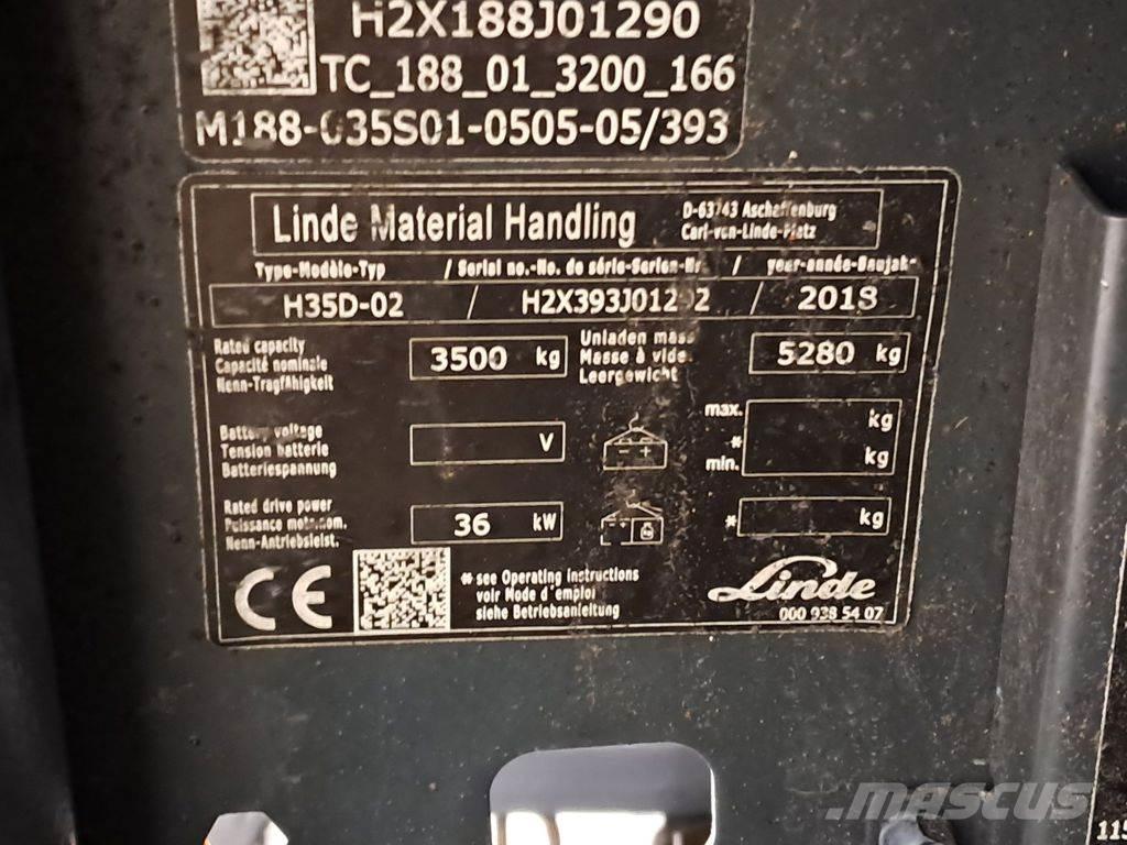 Linde H35D-02 Diesel Trucker