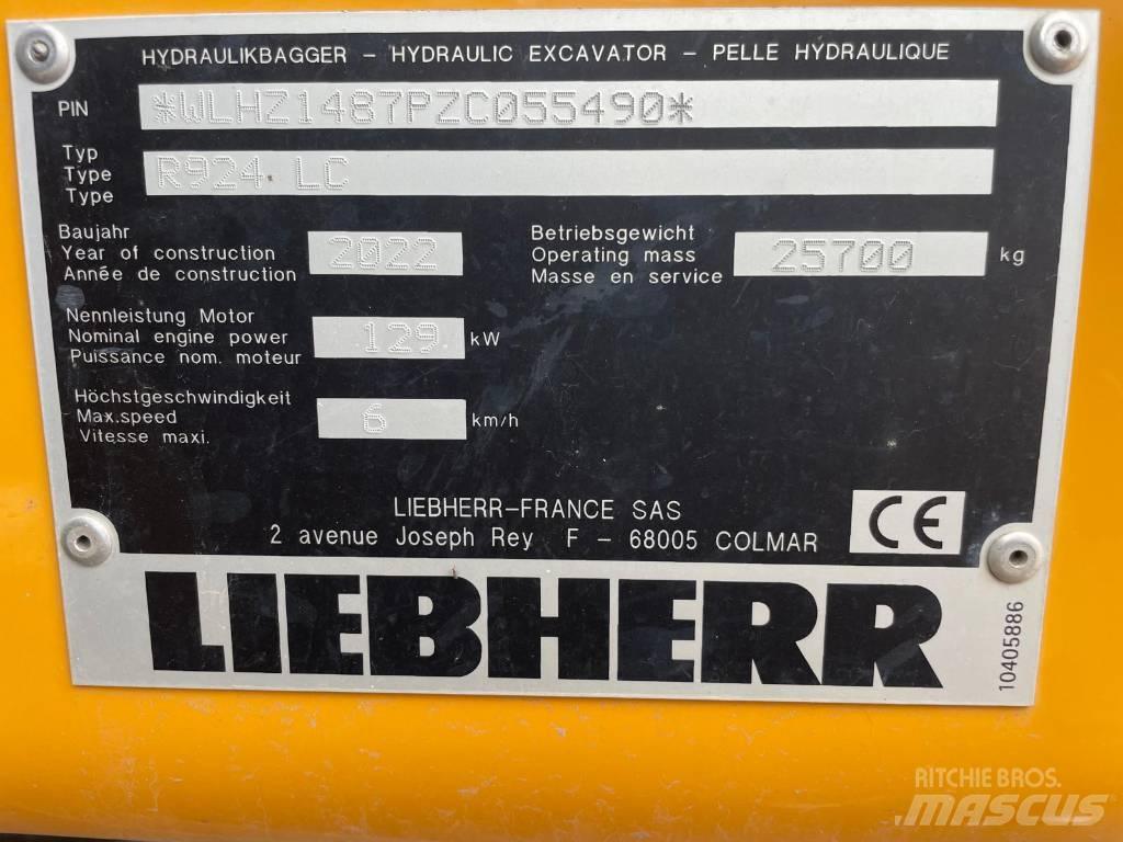 Liebherr R924 G8 Beltegraver