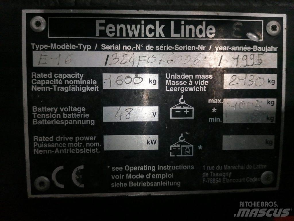 Linde E16 Elektriske trucker
