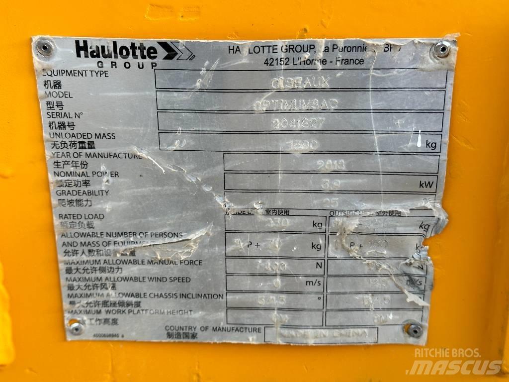 Haulotte OPTIMUM 8 Sakselifter
