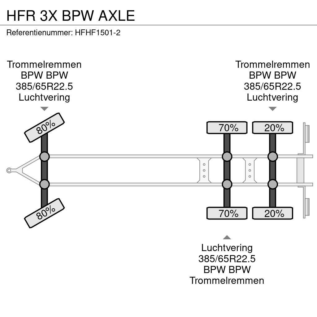 HFR 3X BPW AXLE Planhengere