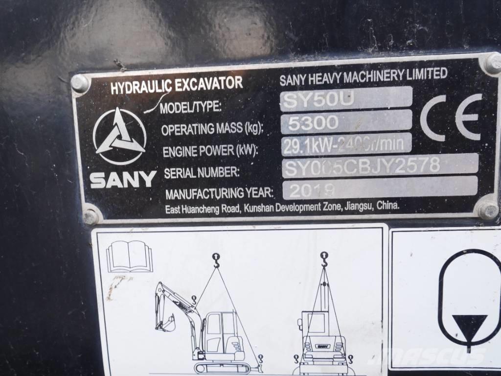 Sany SY 50 U Minigravere <7t