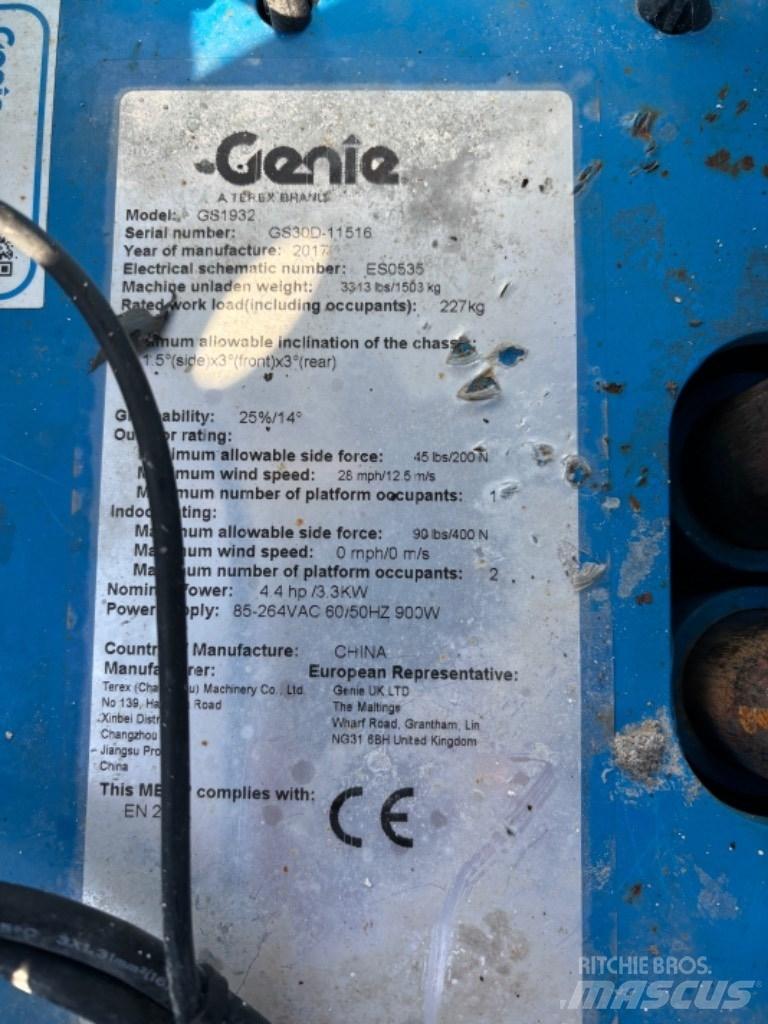 Genie GS 1932 Sakselifter