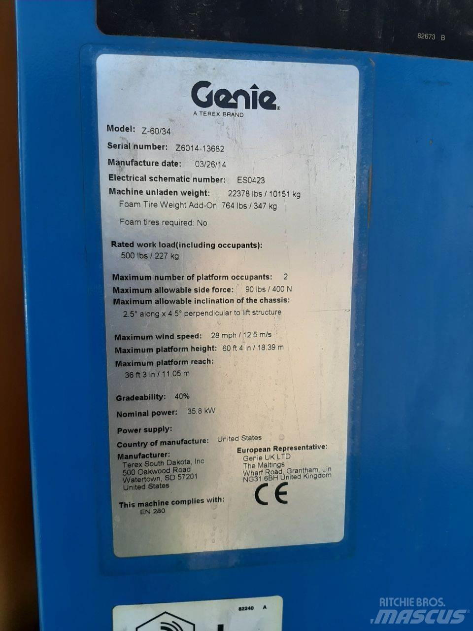 Genie Z60 Leddede bomlifter