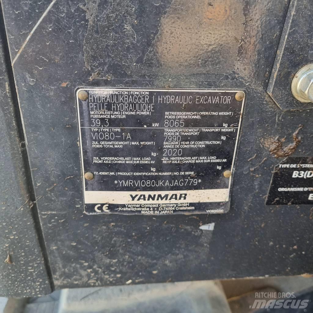 Yanmar Vio 80-1A Midigravere 7 - 12t