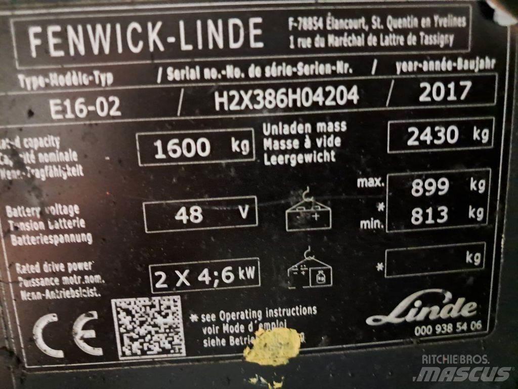 Linde E16-02 Elektriske trucker