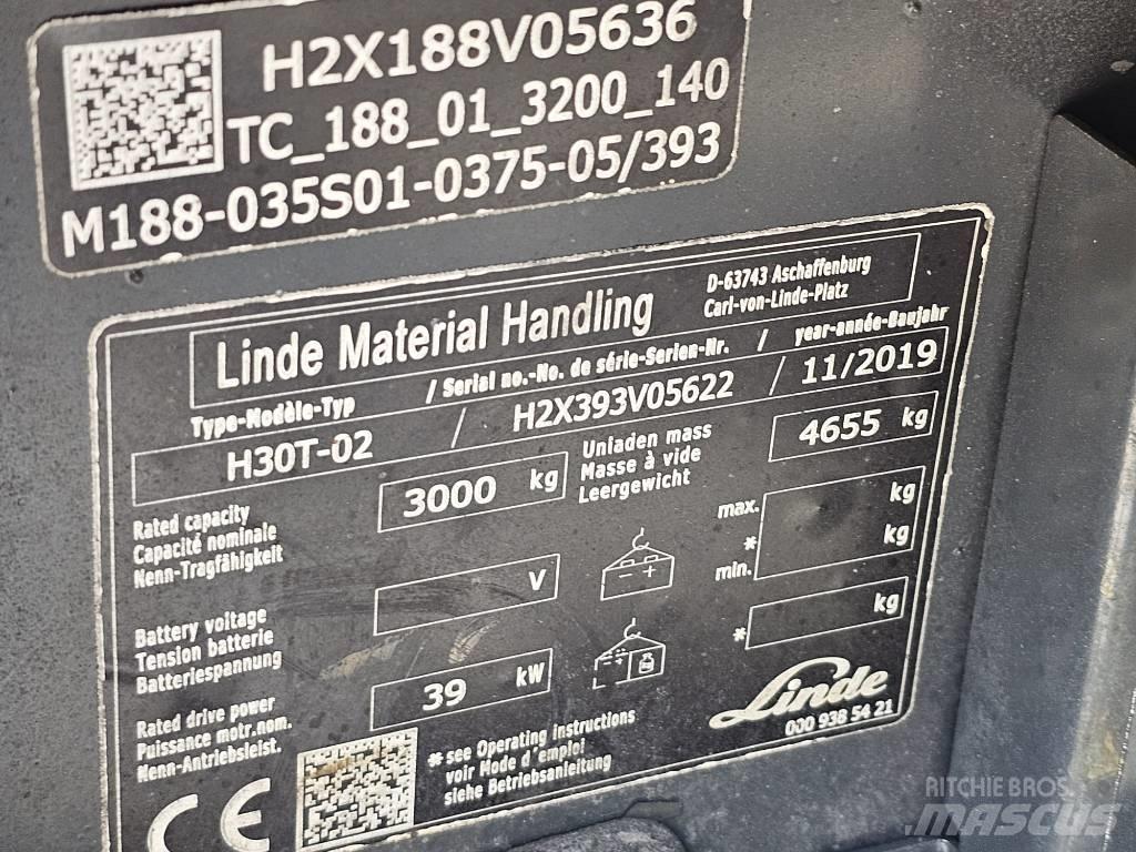 Linde H30T-02 Propan trucker