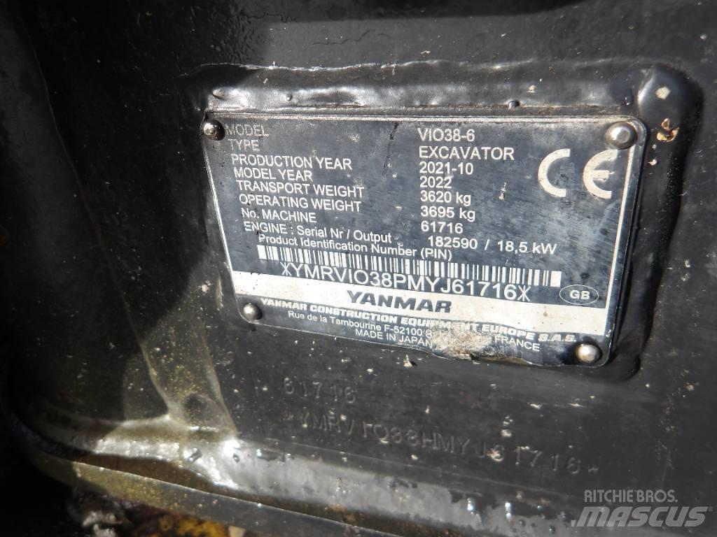 Yanmar Vio 38 Minigravere <7t