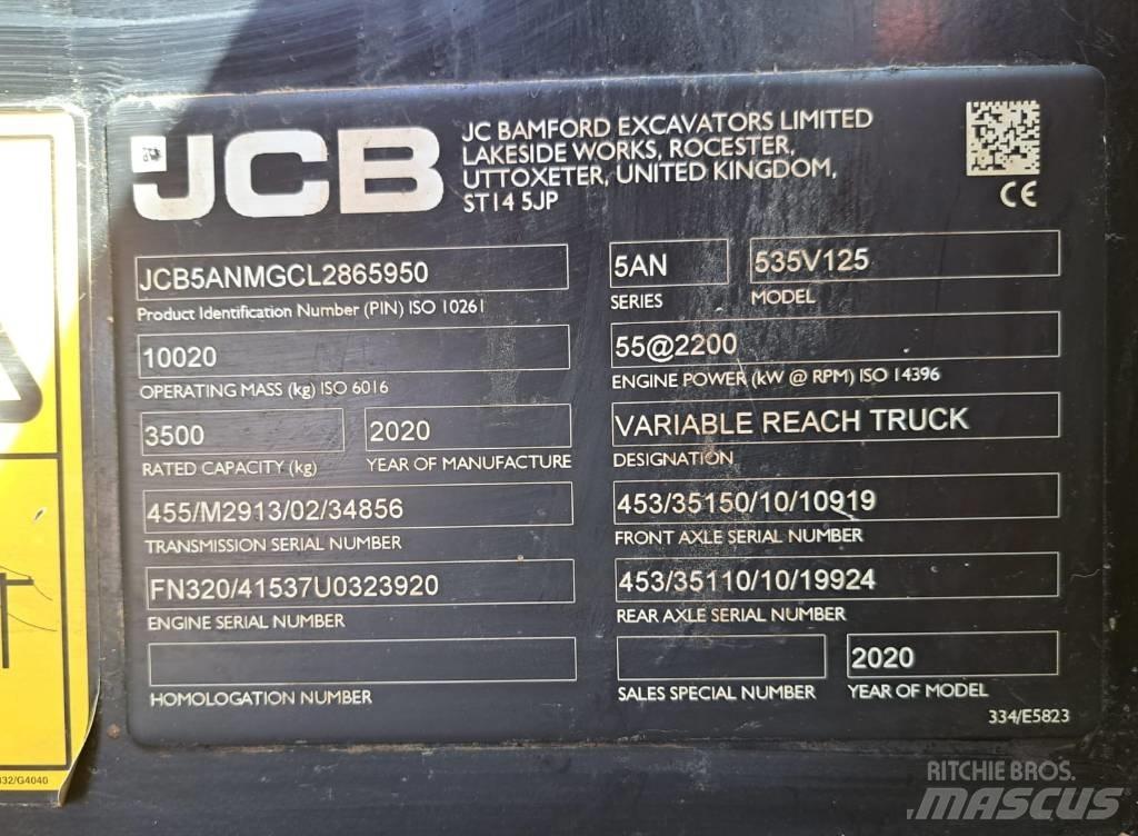 JCB 535 V 125 Teleskoplastere