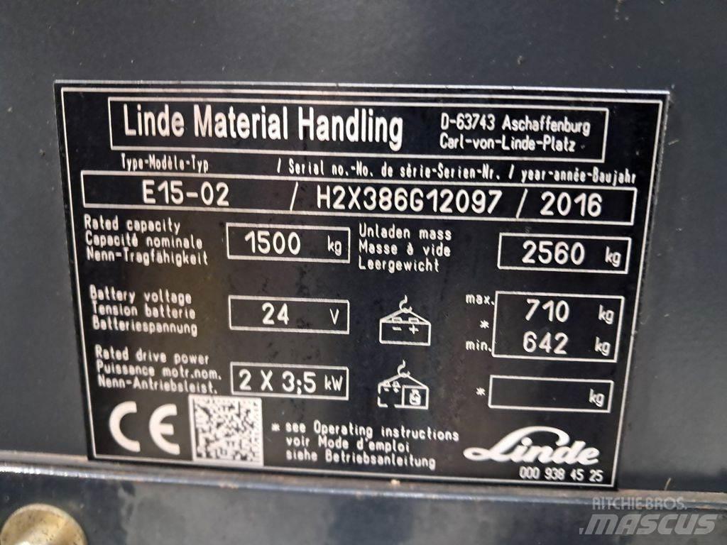 Linde E15-02 Elektriske trucker