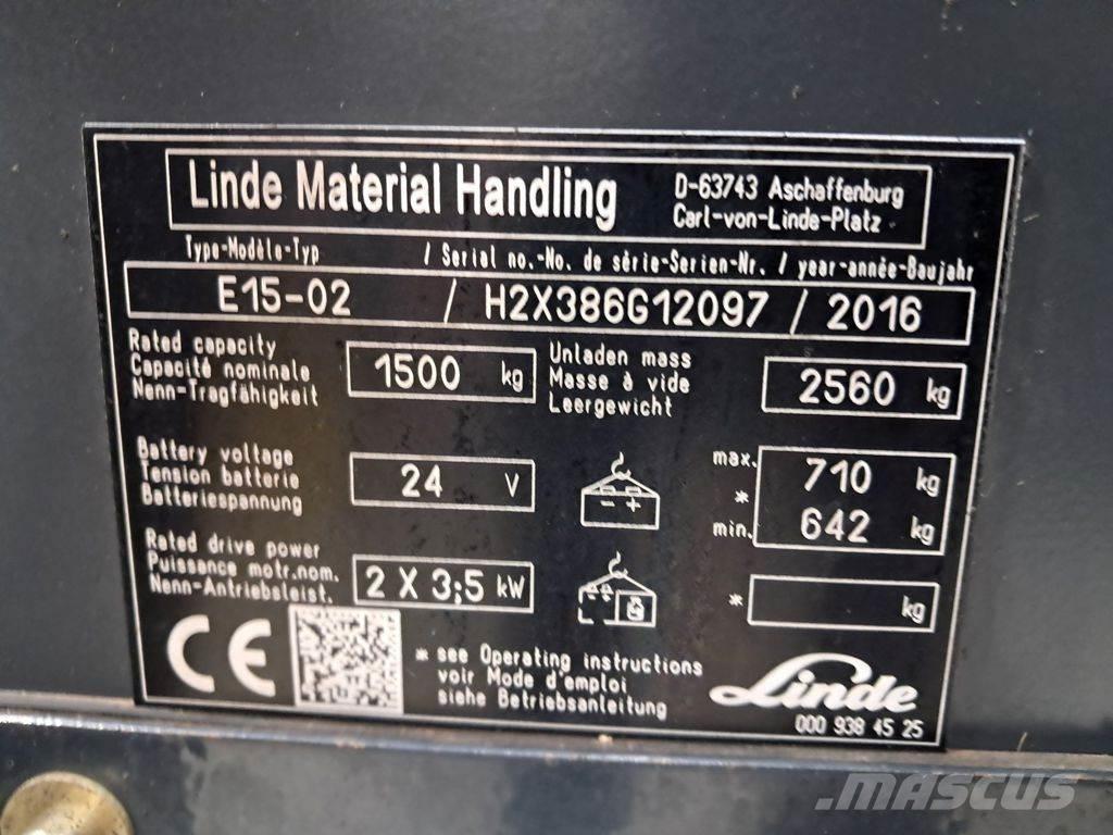 Linde E15-02 Elektriske trucker