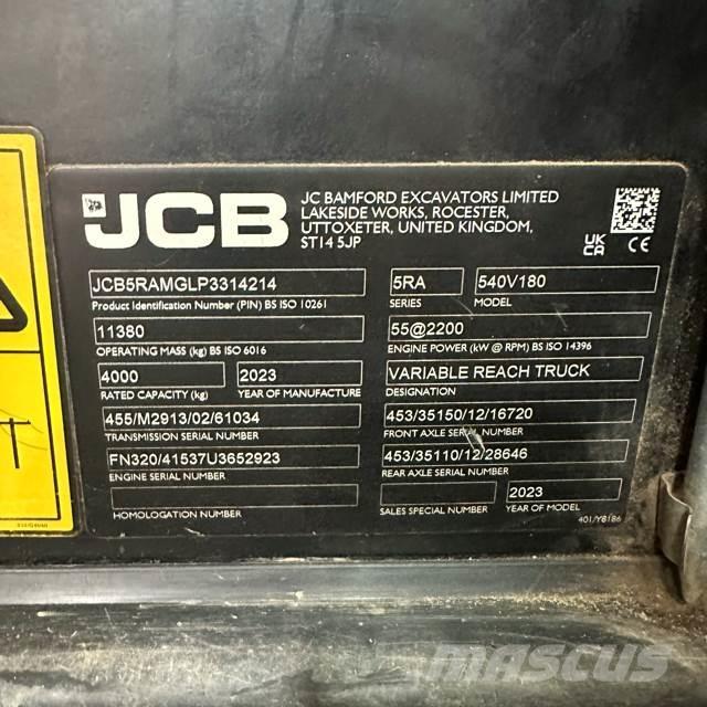 JCB 540-180 Teleskoplastere