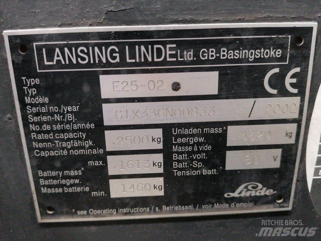 Linde E25-02 Elektriske trucker
