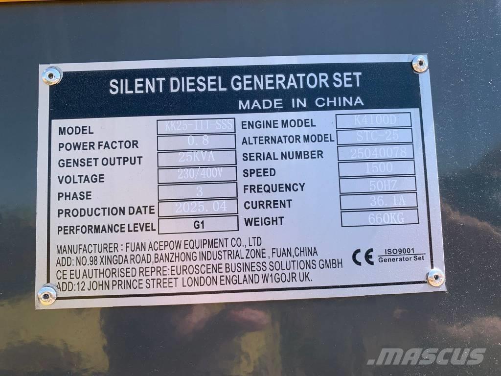 Kawakenki KK25 Diesel Generatorer