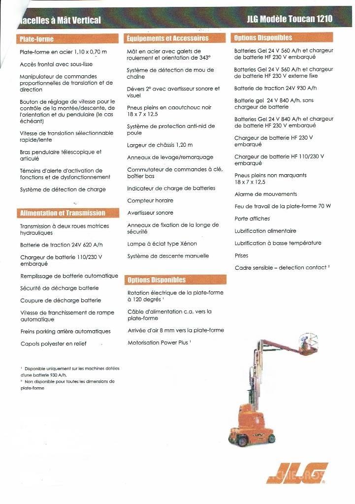 JLG Toucan 1210 Personløftere