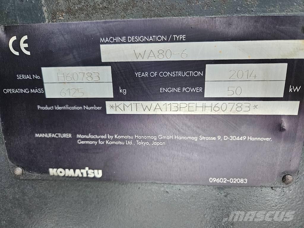 Komatsu WA80-6 Hjullastere